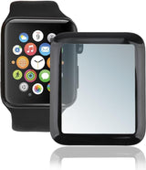 Извит Стъклен Протектор за Apple Watch 3/2/1 38 mm, 4Smarts 3D Glass, Черен (2)