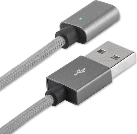 USB Кабел Магнитен, 4Smarts Gravitycord micro-USB 2pcs, Сив (5)