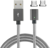 USB Кабел Магнитен, 4Smarts Gravitycord micro-USB 2pcs, Сив (3)
