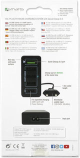 Бързо Зарядно Станция, 4Smarts 220v Voltplug Fast Charger/ Power Delivery PPS 60w, Черен (5)