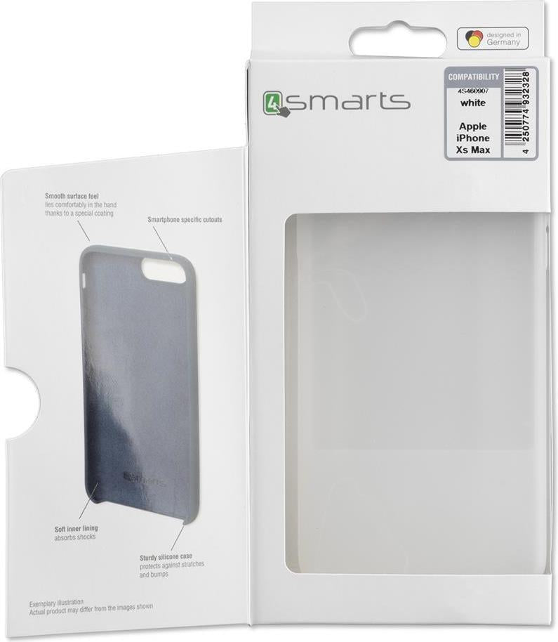 Силиконов Калъф за iPhone XS Max, 4Smarts Cupertino Case, Полупрозрачен (3)