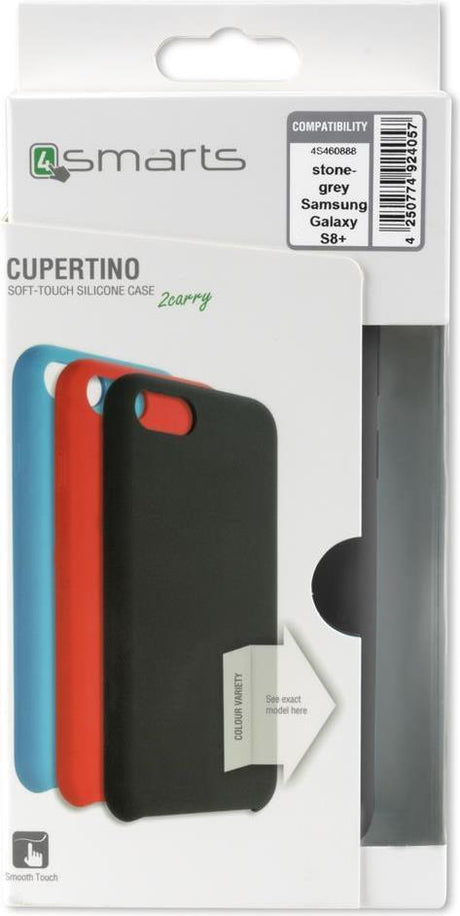 Силиконов Калъф за Samsung S8 Plus, 4Smarts Cupertino Case, Сив (5)
