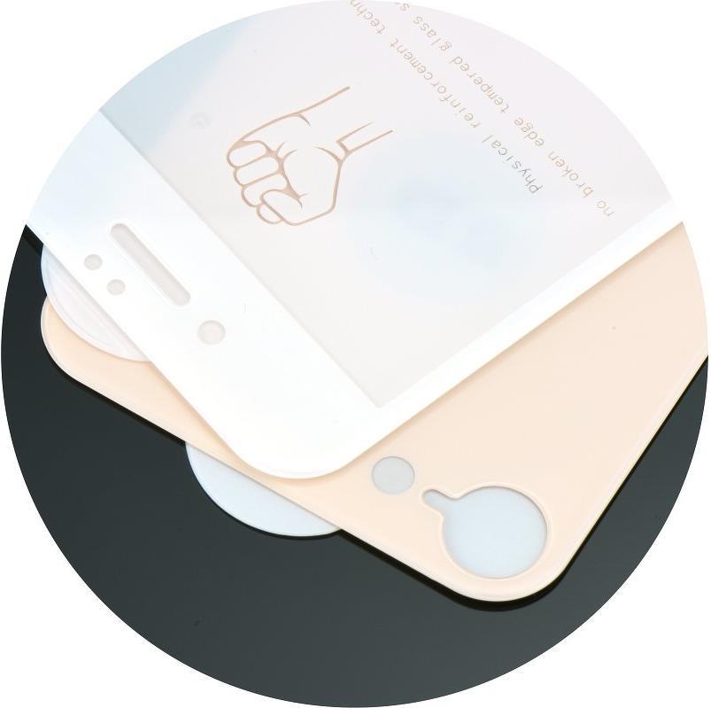 Преден и Заден Стъклен Протектор за iPhone SE 2022/2020 8/7, 3D Full Glue Glass, Прозрачен (3)