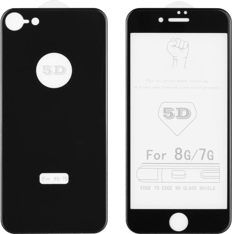 Преден и Заден Стъклен Протектор за iPhone 8/7 Plus, 3D Full Glue Clear BF Glass, Прозрачен (2)