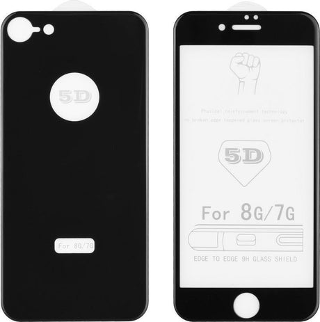 Преден и Заден Стъклен Протектор за iPhone 8/7 Plus, 3D Full Glue Clear BF Glass, Прозрачен (2)
