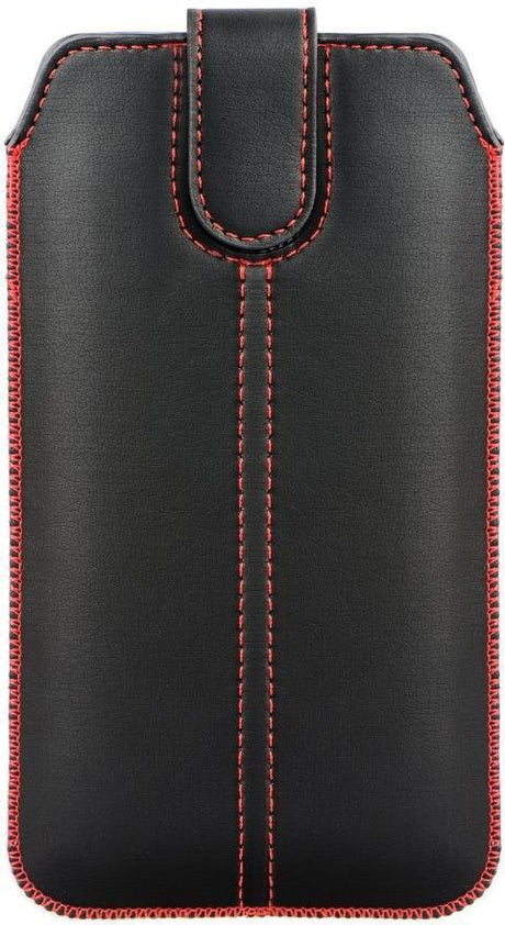 Калъф Джоб с Издърпване за iPhone XS/X, Forcell Y-Pocket Case, Черен
