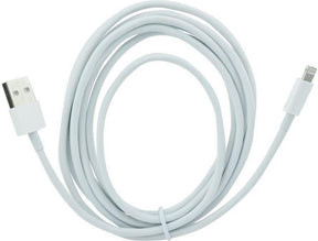 USB Кабел за iPhone (Lightning) 2m HQ, Бял (Bulk)