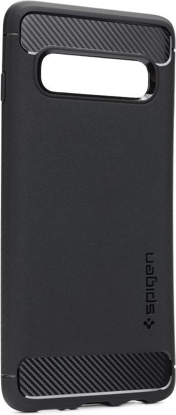 Противоударен Силиконов Калъф за Samsung S10e, Spigen Rugged Armor Case, Черен (2)