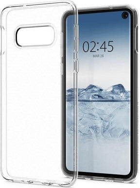 Противоударен Силиконов Калъф за Samsung S10, Spigen Liquid Crystal Case, Прозрачен
