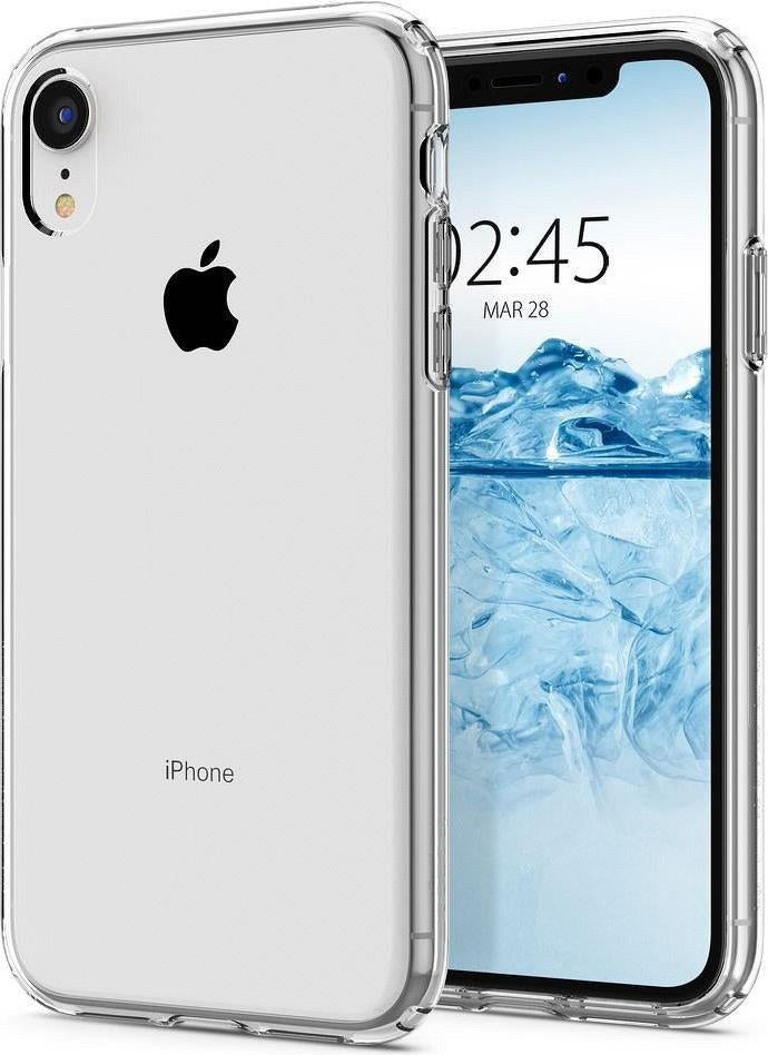 Противоударен Силиконов Калъф за iPhone XR, Spigen Liquid Crystal Case, Прозрачен