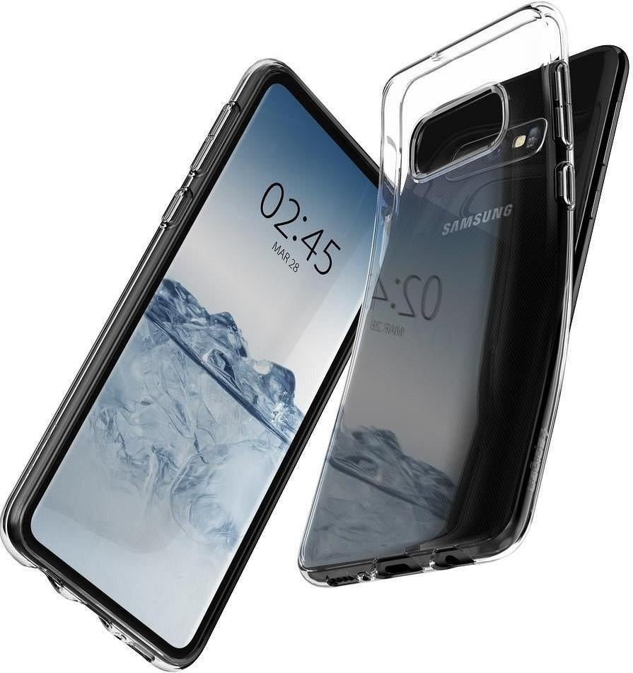Противоударен Силиконов Калъф за Samsung S10, Spigen Liquid Crystal Case, Прозрачен (5)