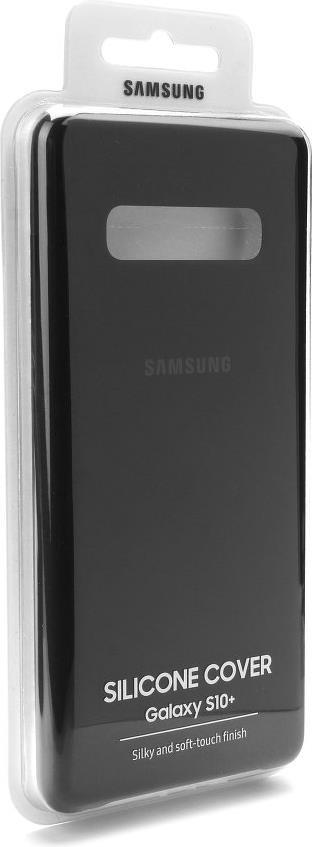 Оригинален Силиконов Калъф за Samsung S10 Plus Silicone Cover Case Ef-Pg975tbegww, Черен (3)