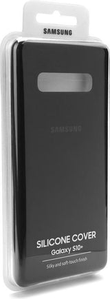 Оригинален Силиконов Калъф за Samsung S10 Plus Silicone Cover Case Ef-Pg975tbegww, Черен (3)