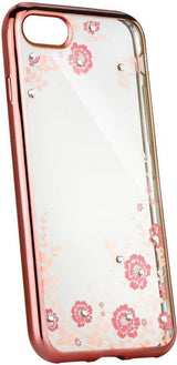 Силиконов Калъф с Камъни за Huawei P20 Lite, Forcell Diamant Case, Розов
