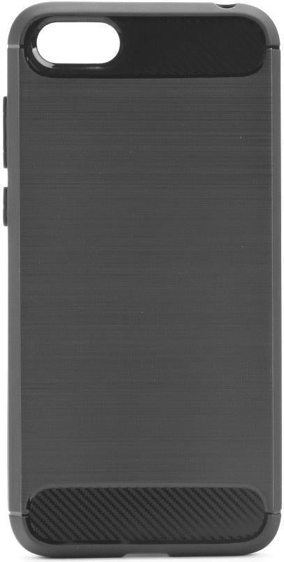 Противоударен Силиконов Калъф за Huawei Y5 2018, Forcell Carbon Case, Черен