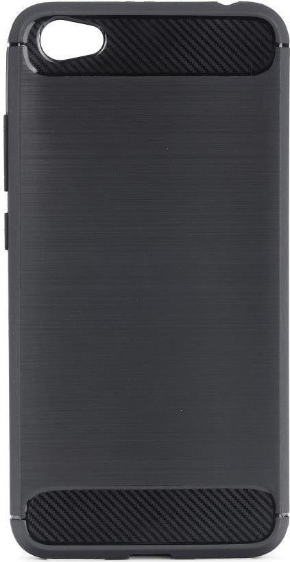 Противоударен Силиконов Калъф за Xiaomi Redmi Note 5a, Forcell Carbon Case, Черен