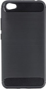 Противоударен Силиконов Калъф за Xiaomi Redmi Note 5a, Forcell Carbon Case, Черен
