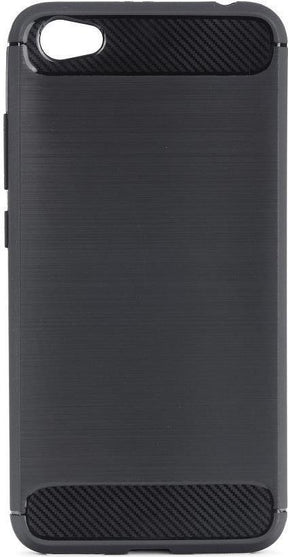 Противоударен Силиконов Калъф за Xiaomi Redmi Note 5a, Forcell Carbon Case, Черен
