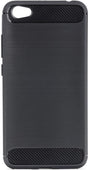 Противоударен Силиконов Калъф за Xiaomi Redmi Note 5a, Forcell Carbon Case, Черен