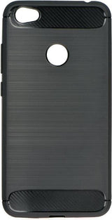 Противоударен Силиконов Калъф за Xiaomi Redmi 5a, Forcell Carbon Case, Черен