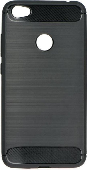 Противоударен Силиконов Калъф за Xiaomi Redmi 5a, Forcell Carbon Case, Черен