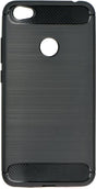 Противоударен Силиконов Калъф за Xiaomi Redmi 5a, Forcell Carbon Case, Черен