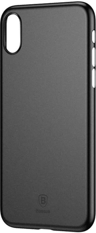 Тънък Калъф за iPhone XS Max, Baseus Wing Case, Черен (3)