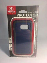 Противоударен Хибриден Калъф за Samsung S6 Edge, Pelican Military Case, Син (3)