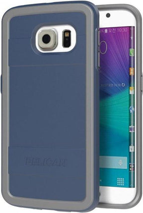 Противоударен Хибриден Калъф за Samsung S6 Edge, Pelican Military Case, Син