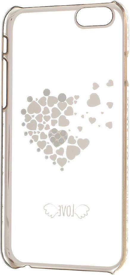 Калъф с Камъни Swarovski за iPhone 6/6s, Kingxbar Crystal Heart Case, Златист (4)
