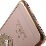 Калъф с Камъни Swarovski за iPhone 6/6s, Kingxbar Crystal Heart Case, Златист (3)