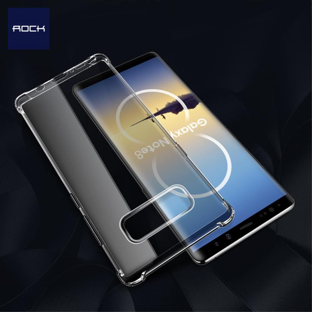 Противоударен Силиконов Калъф за Samsung Note 8, Rock Fence S Case, Прозрачен (4)