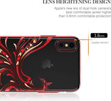 Калъф с Камъни Swarovski за iPhone XS/X, Kavaro Crystal Phoenix Case, Червен (4)