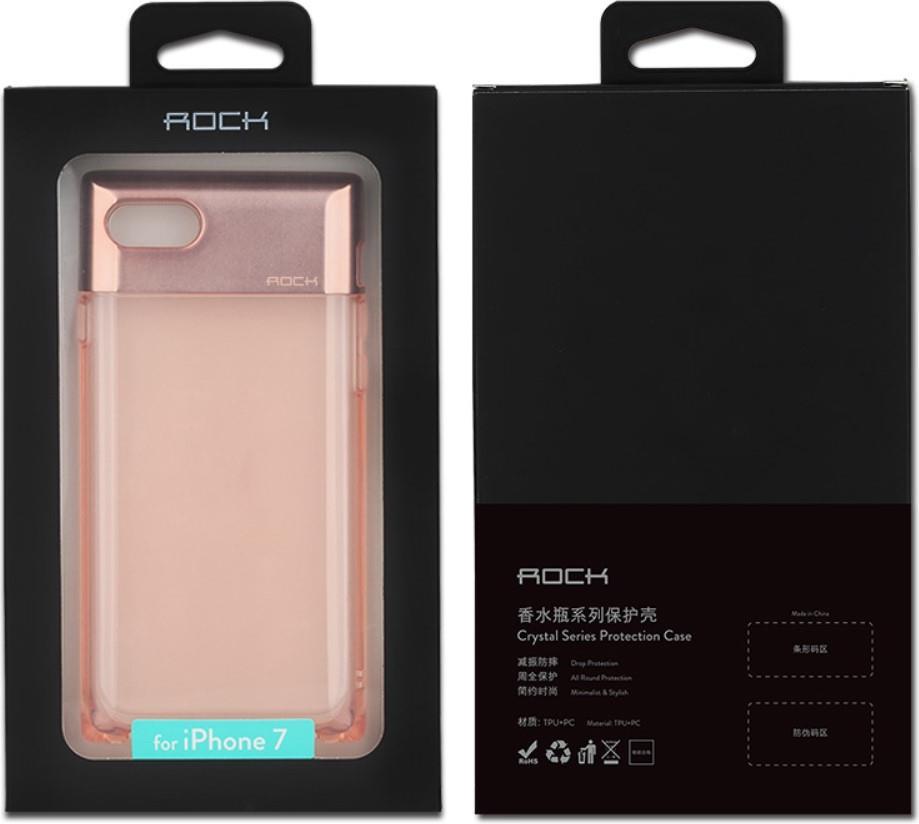 Луксозен Калъф за iPhone SE 2022/2020 8/7, Rock Crystal Case, Златист (5)