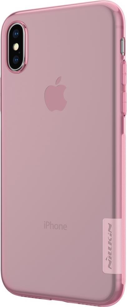 Силиконов Калъф за iPhone XS/X, Nillkin Nature Case, Розов (5)