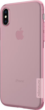 Силиконов Калъф за iPhone XS/X, Nillkin Nature Case, Розов (5)