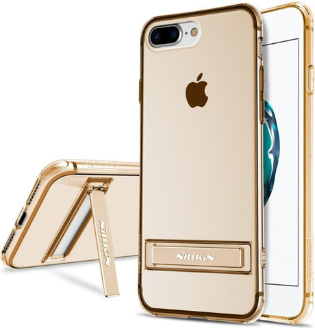 Силиконов Калъф с Поставка за iPhone 8/7 Plus, Nillkin Crashproof 2 Case, Златист