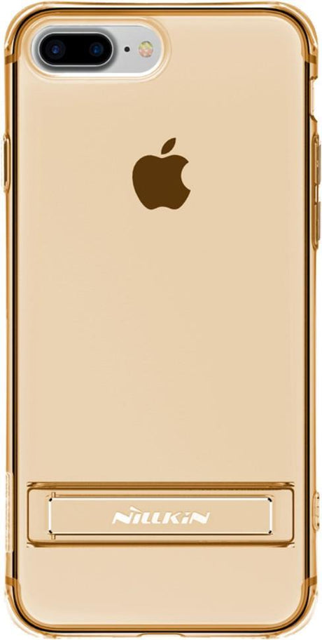 Силиконов Калъф с Поставка за iPhone 8/7 Plus, Nillkin Crashproof 2 Case, Златист (3)