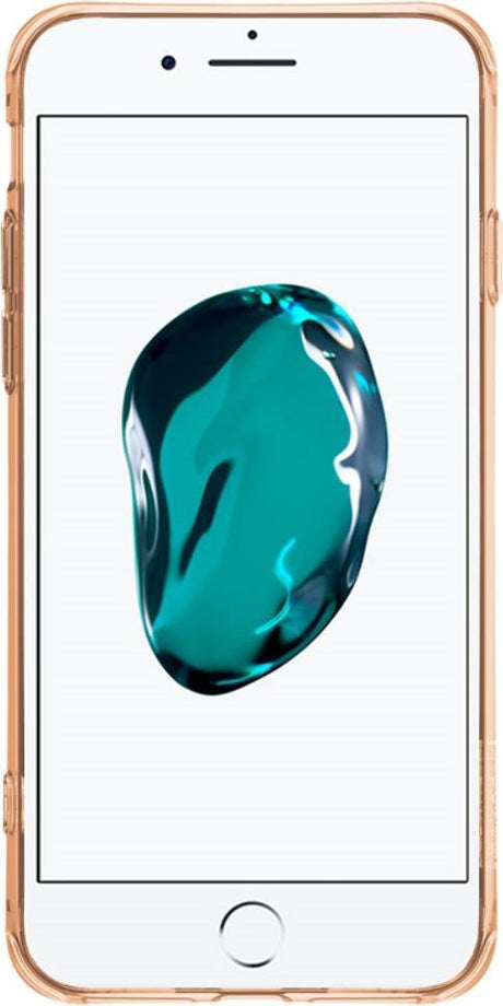 Силиконов Калъф с Поставка за iPhone 8/7 Plus, Nillkin Crashproof 2 Case, Златист (2)