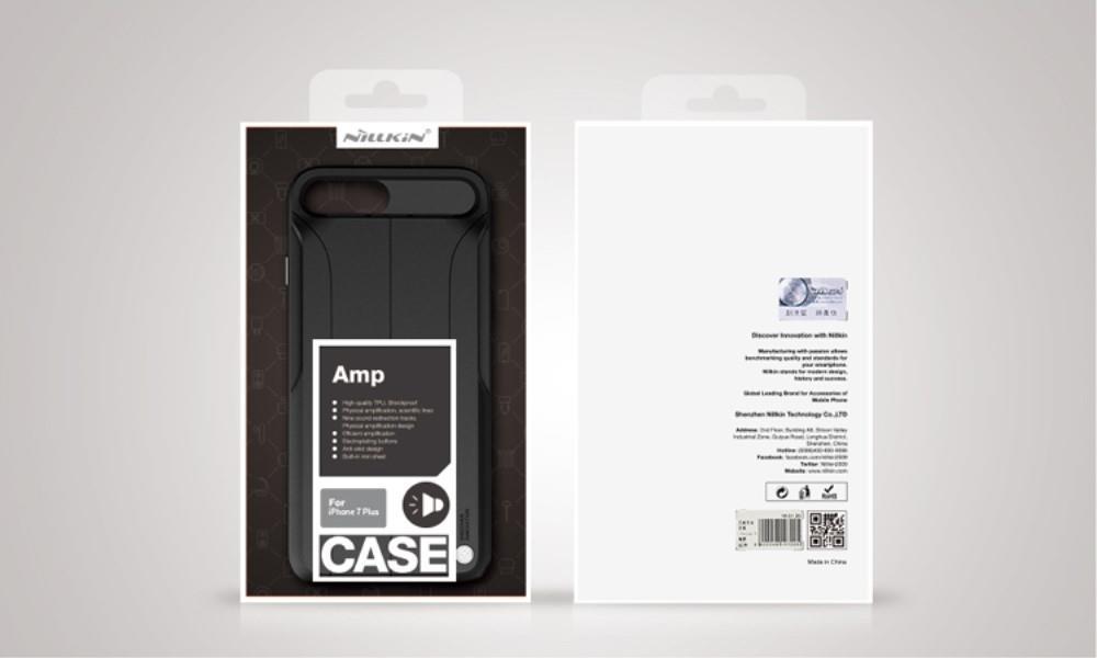 Калъф Усилващ Звука за iPhone 8/7 Plus, Nillkin Amp Case, Черен (10)