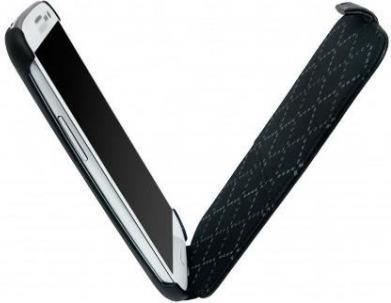 Калъф от Естествена кожа за Samsung S3, Hugo boss Leather Case, Черен (2)