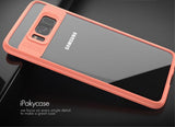 Тънък Хибриден Калъф за Samsung S8, Ipaky Hybrid TPU Case, Сребро/Розов (3)