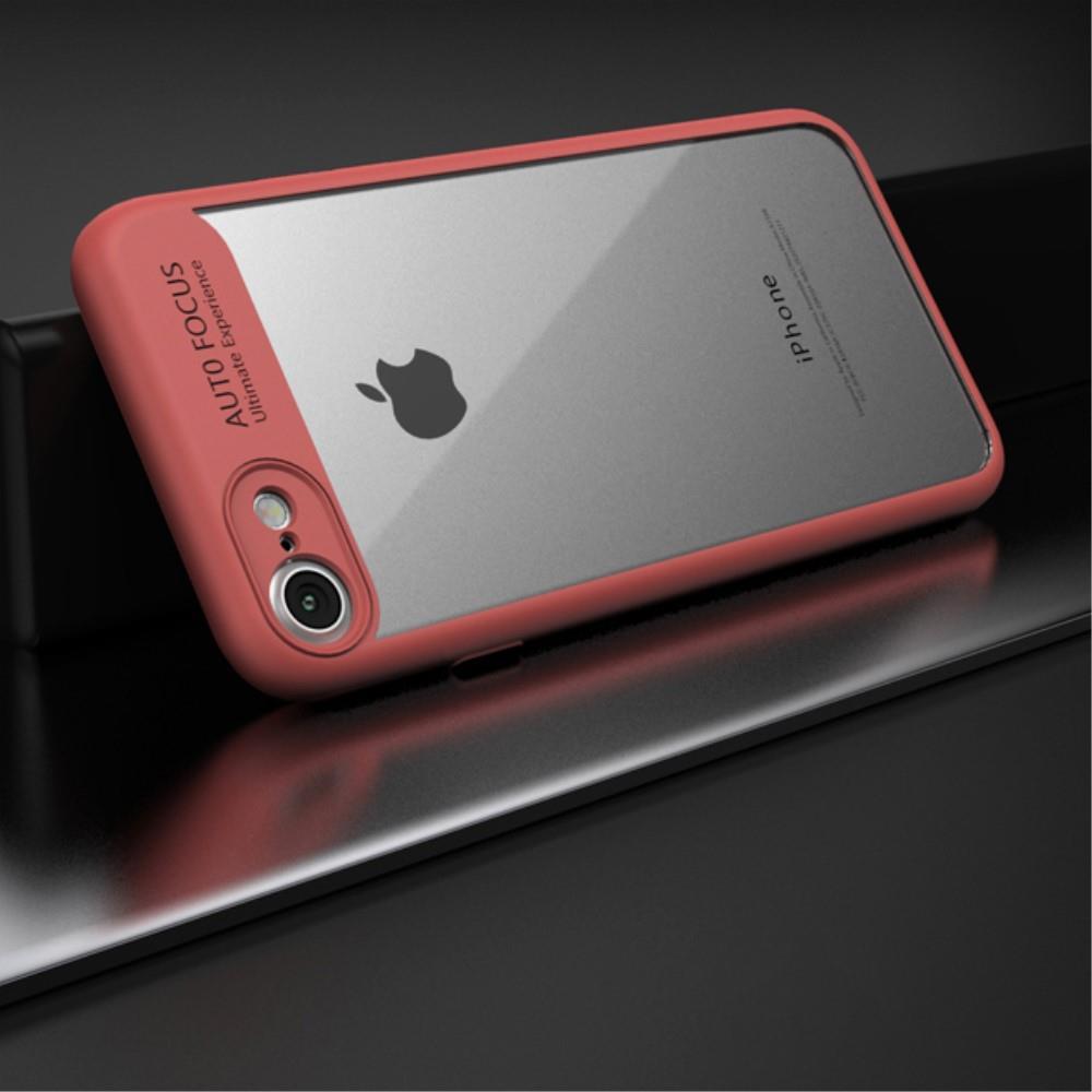 Тънък Хибриден Калъф за iPhone SE 2022/2020 8/7, Ipaky Hybrid TPU Case, Сребро/Розов (3)