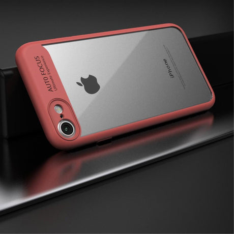 Тънък Хибриден Калъф за iPhone SE 2022/2020 8/7, Ipaky Hybrid TPU Case, Сребро/Розов (3)
