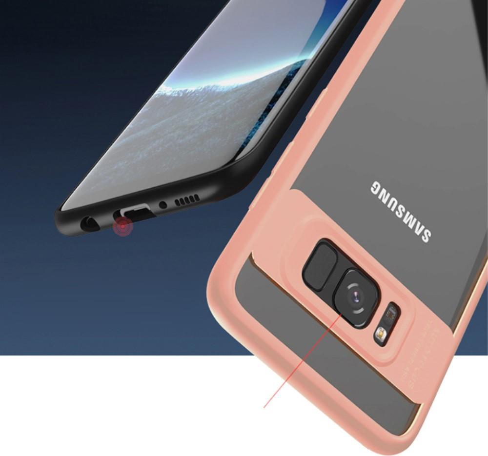 Тънък Хибриден Калъф за Samsung S8, Ipaky Hybrid TPU Case, Сребро/Розов (2)