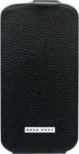 Калъф от Естествена кожа за Samsung S3, Hugo boss Leather Case, Черен