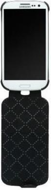 Калъф от Естествена кожа за Samsung S3, Hugo boss Leather Case, Черен (3)