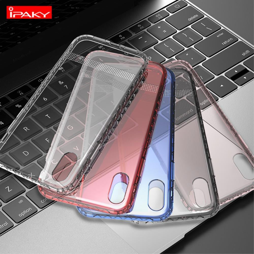 Силиконов Калъф за iPhone XS Max, Ipaky Diamond Case, Полупрозрачен (3)