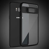 Тънък Хибриден Калъф за Samsung S8, Ipaky Hybrid TPU Case, Черен (2)