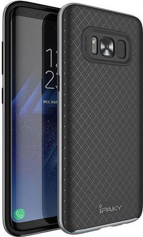 Противоударен Хибриден Калъф за Samsung А8, Ipaky Bumblebee Case, Сив